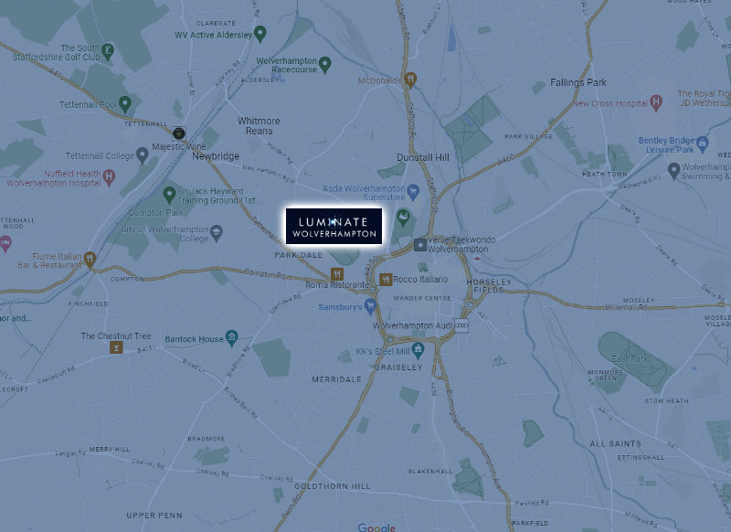 Google Map of Wolverhampton, West Park, Park Road West, Wolverhampton. WV1 4PH